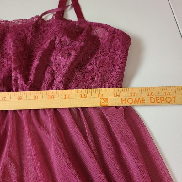 Torrid Nightie Women 1X Sexy Spaghetti Strap Floral Lace Fairy Core Nightgown - Picture 11 of 15